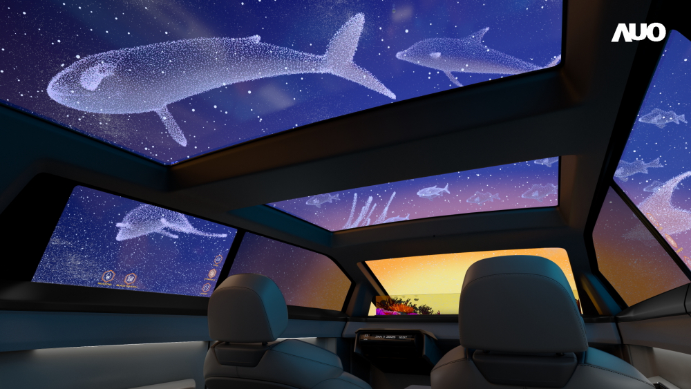 leyu官网以Smart Cockpit 2025展示一系列领先业界的Micro LED Display HMI 解决方案，其中幻境全景天幕(Vitrual Sky Canopy)是全球首度导入大尺寸、透明Micro LED 显示器于天窗的应用，带来无边际的沉浸式体验